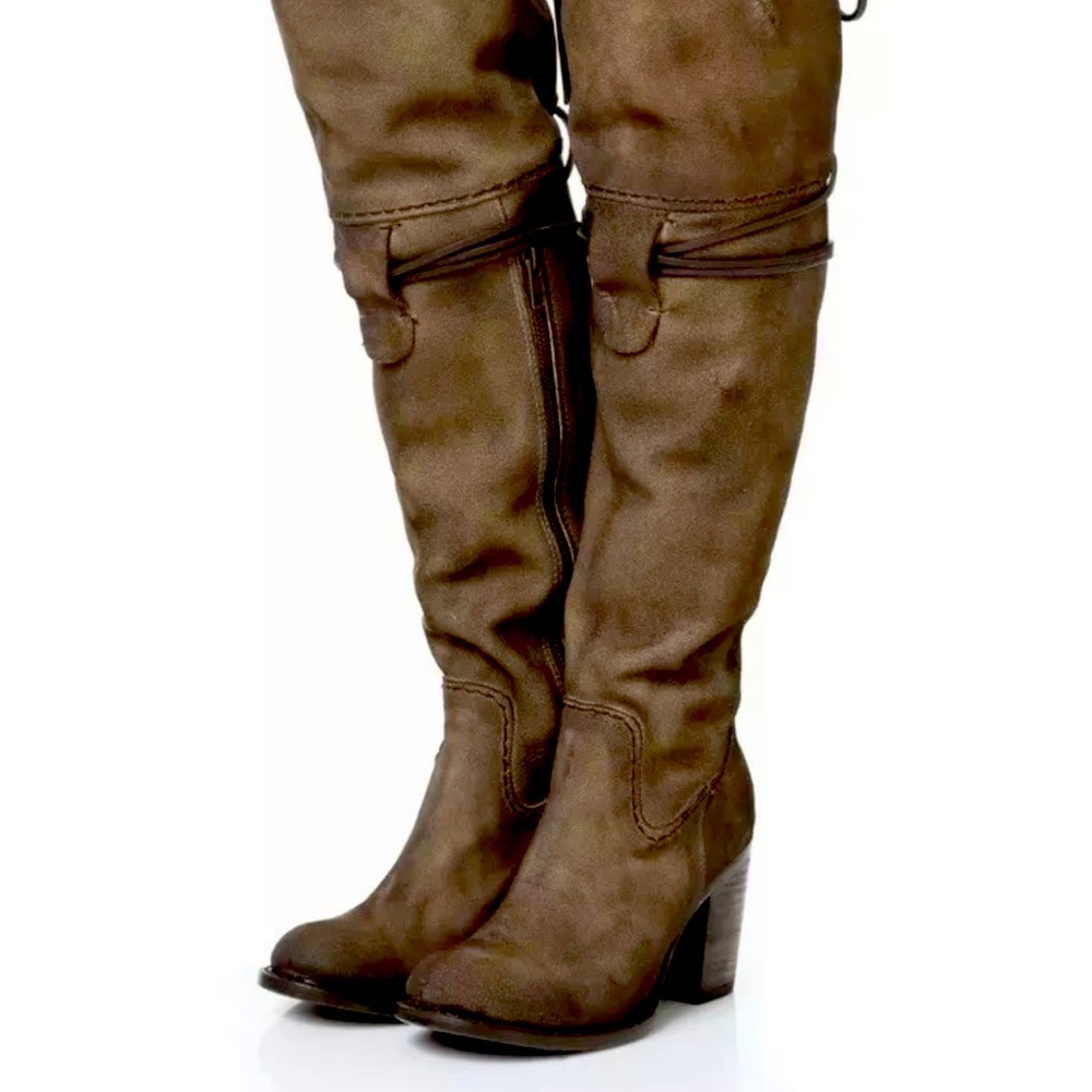 Freebird suede over the knee boots. 3inch heel. Super cute $395 original price.